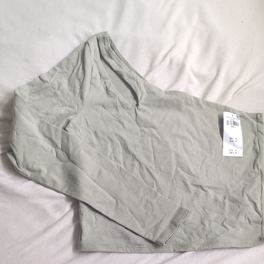 Light Gray Long Sleeve Top